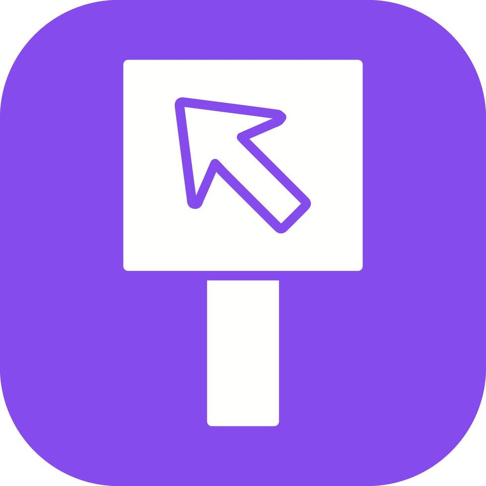Diagonal Up Left Arrow Icon Design vector