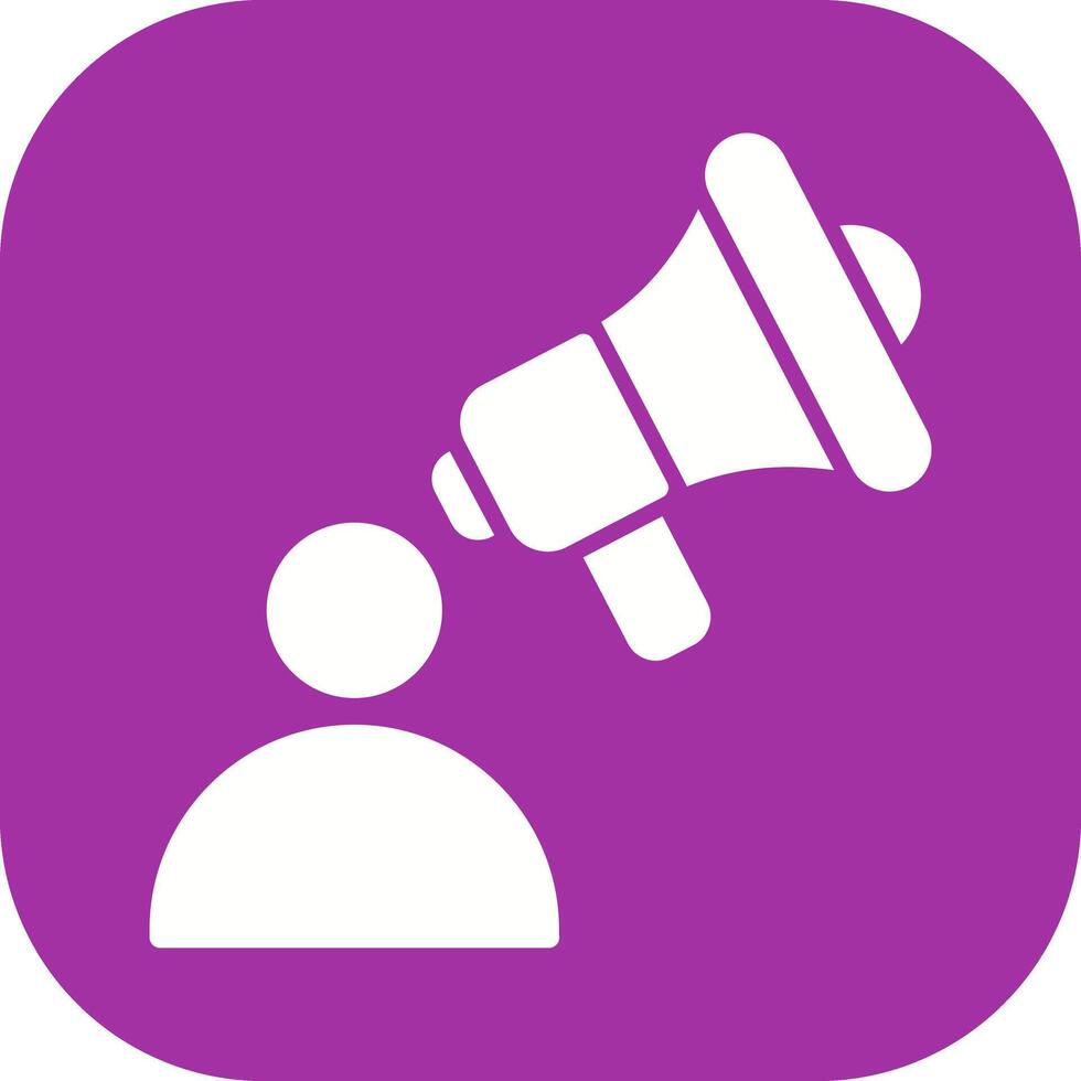 Advertiser Icon Design vector