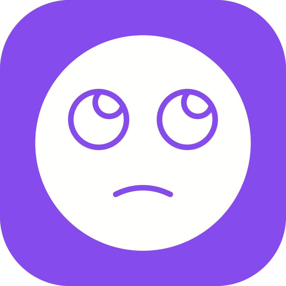 Face with Rolling Eyes Icon Design vector