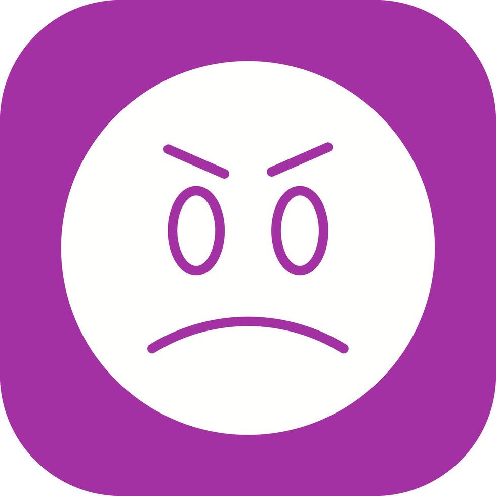 Angry Face Icon Design vector