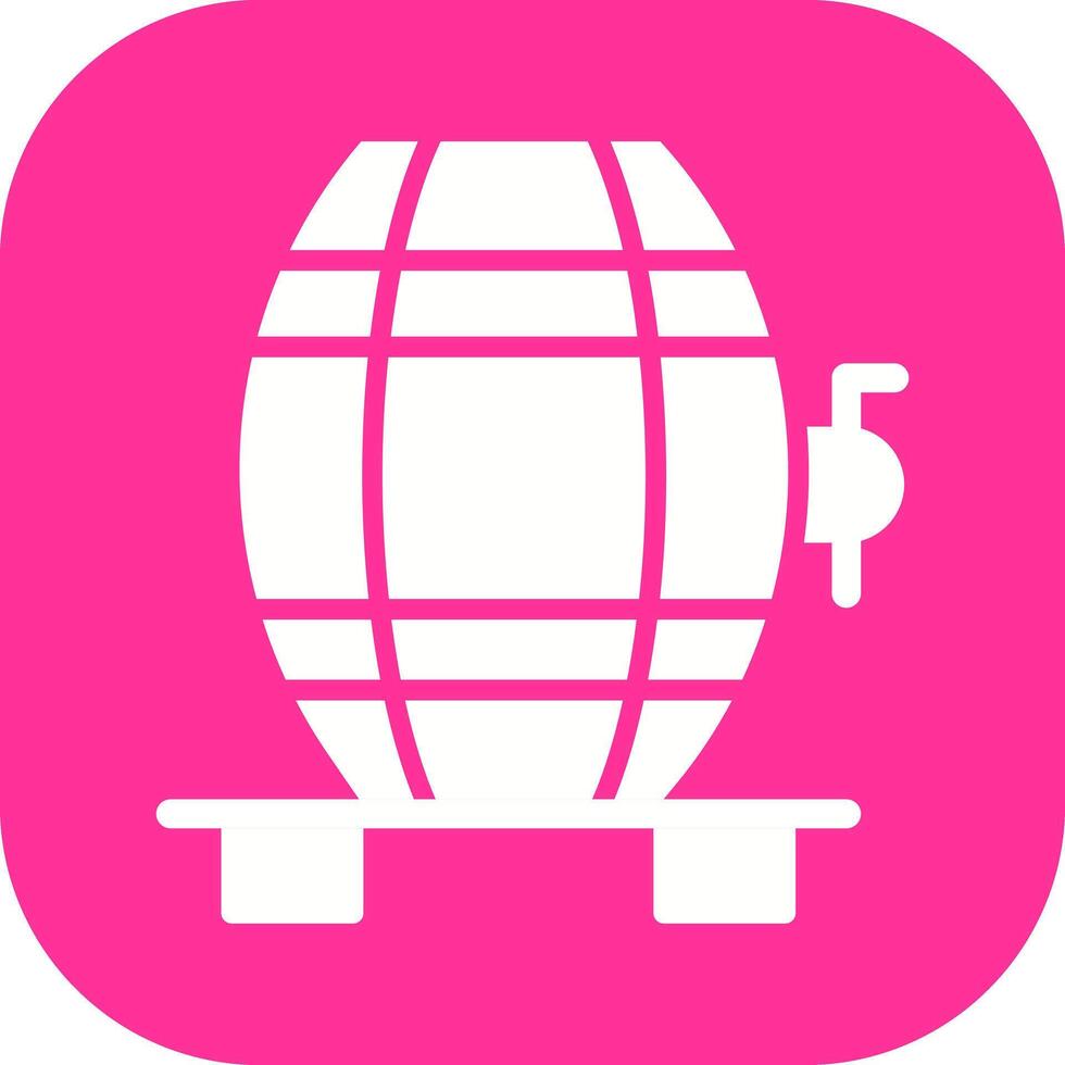 Wine Cask Icon Design vector