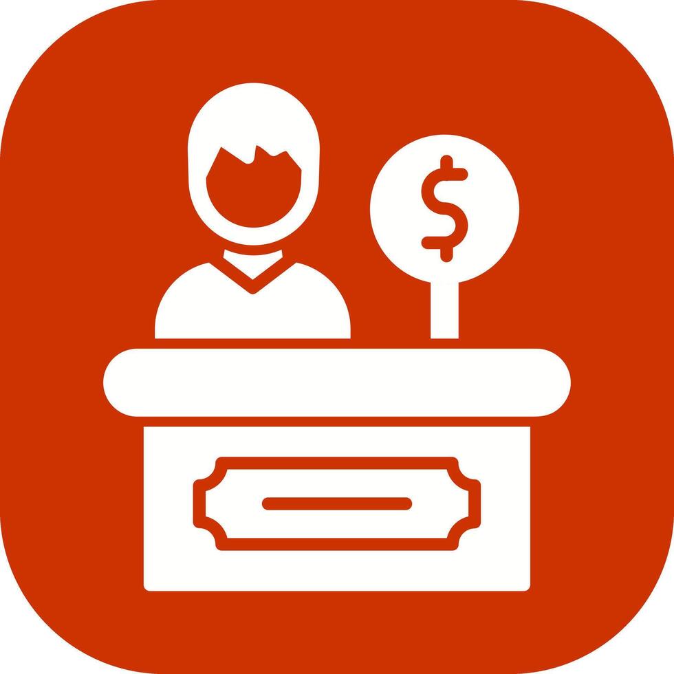 Cashier Icon Design vector