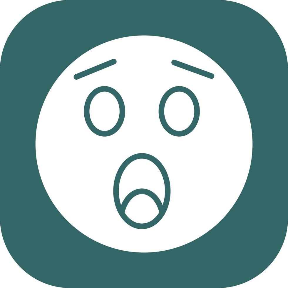 Astonished Face Icon Design vector