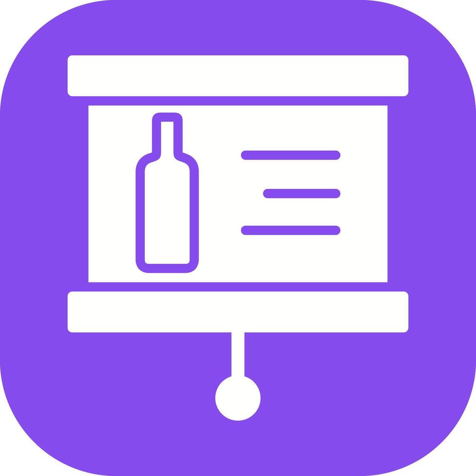 Wine Presentation Icon Design vector