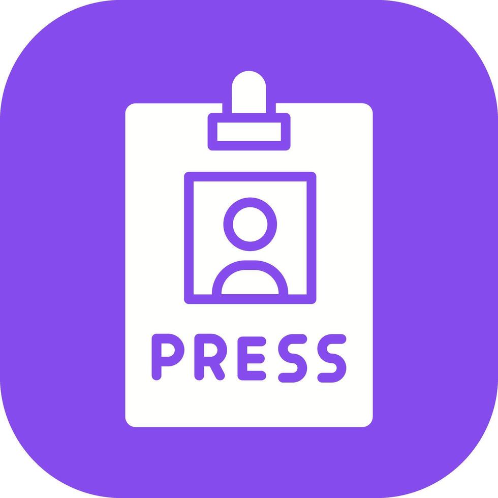 Press Pass Icon Design vector