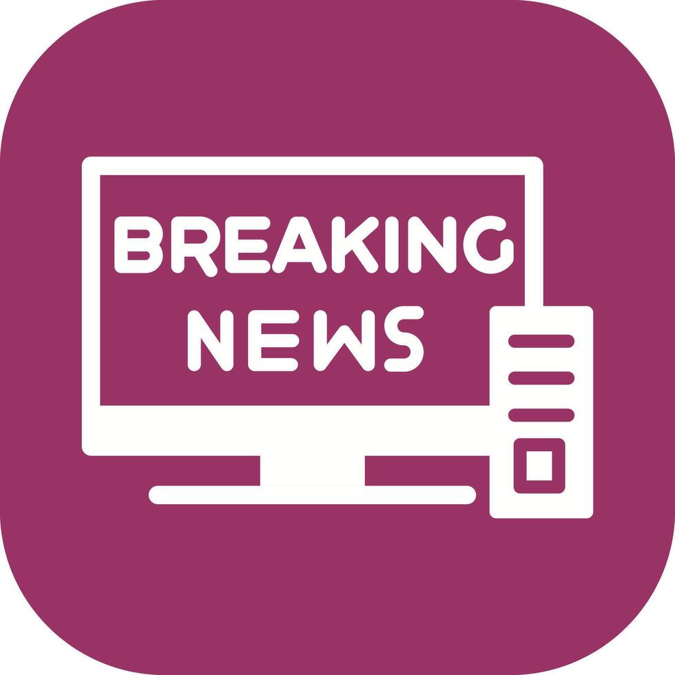 Breaking Story Icon Design vector