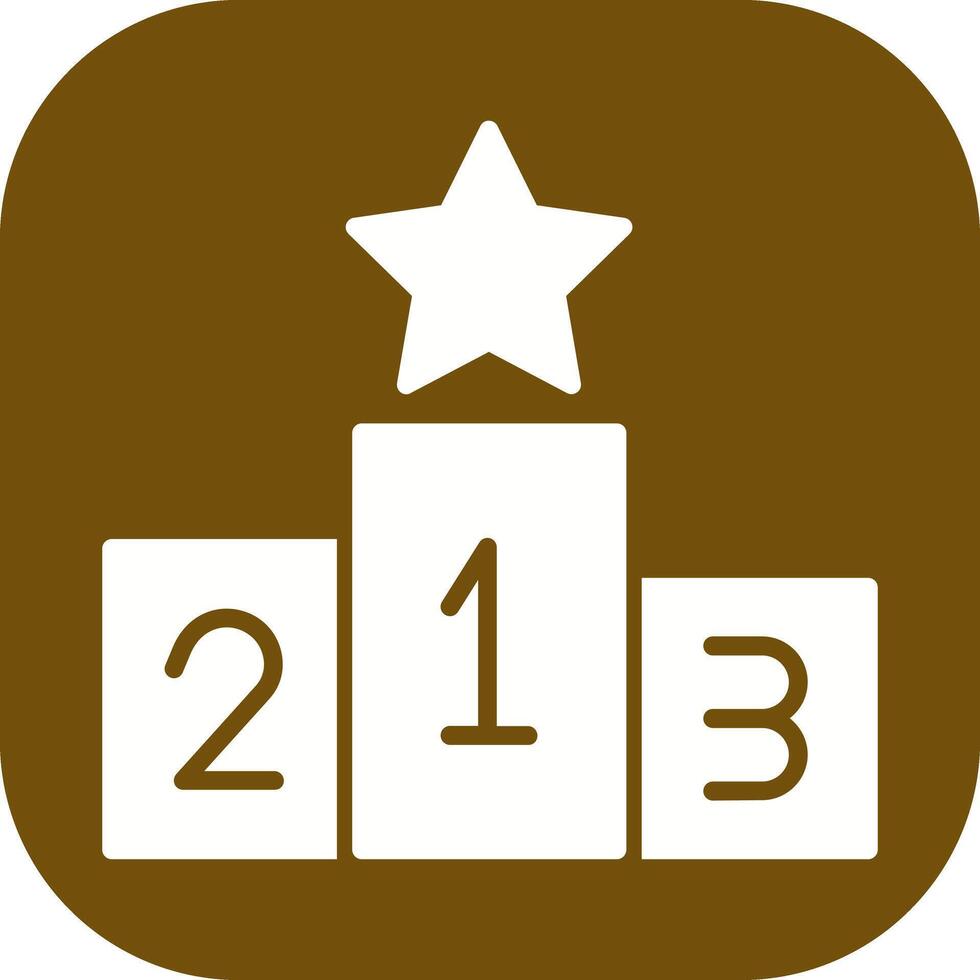 Podium Icon Design vector