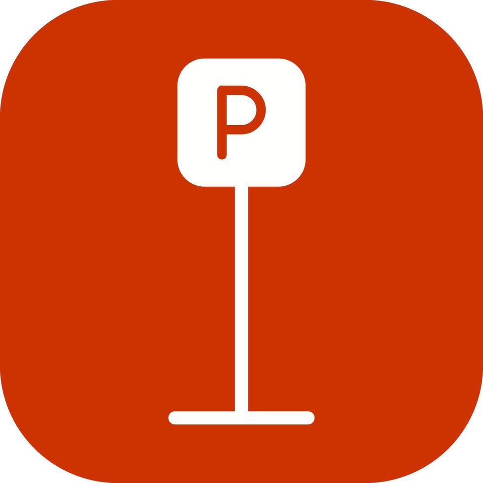 P Button Icon Design vector