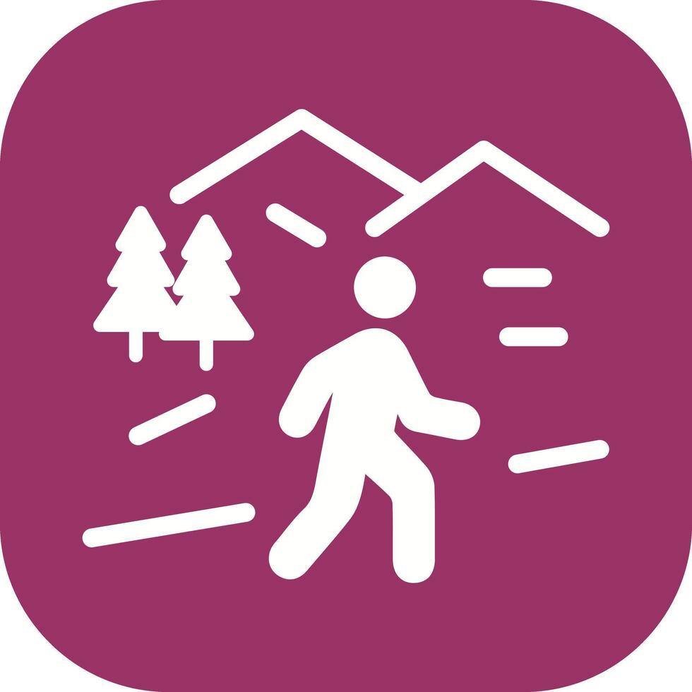 Nature Walk Icon Design vector