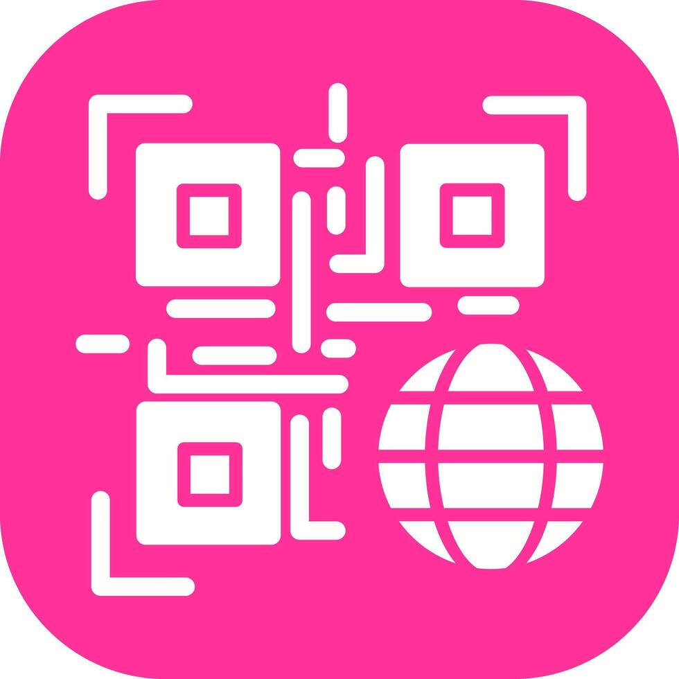 QR Code Website Icon Design vector
