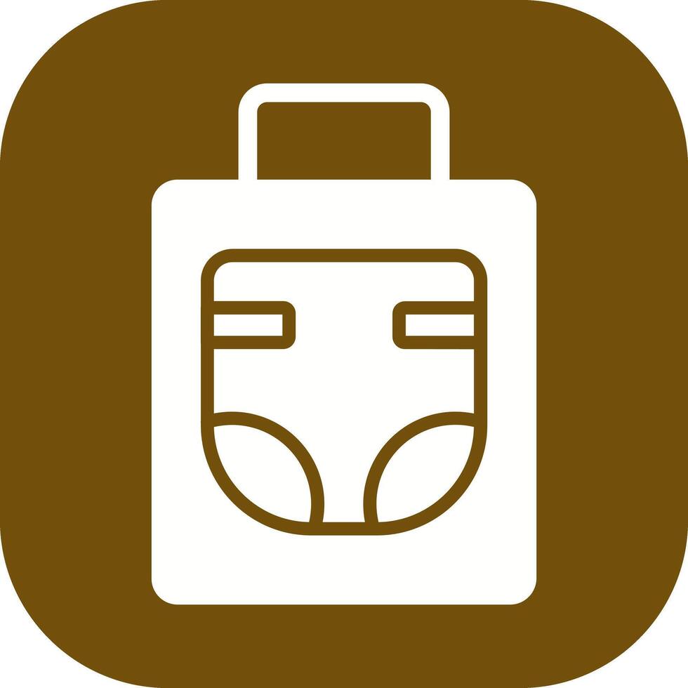 Diaper Bag Icon Design vector