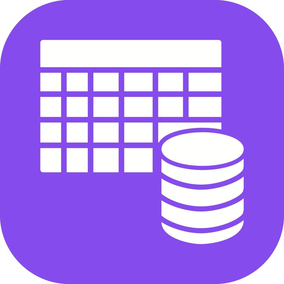 Table Data Icon Design vector