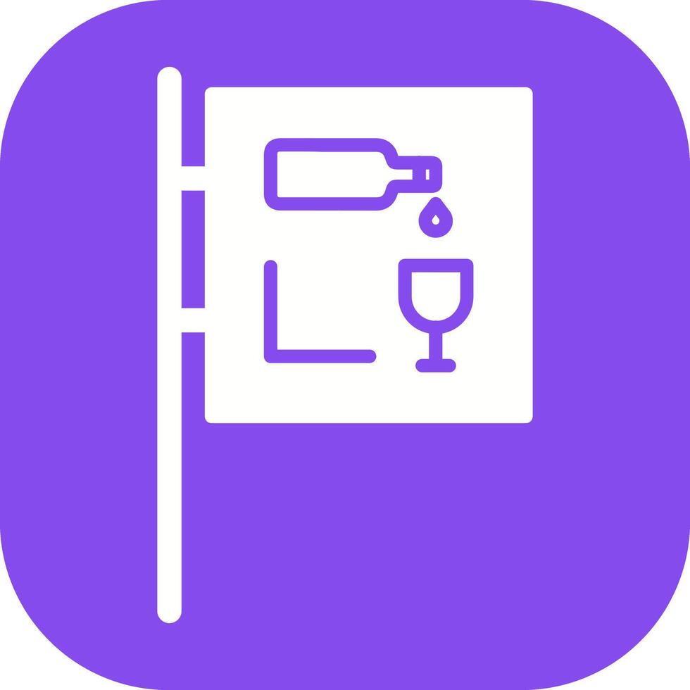 Wine Bar Sign Icon Design vector