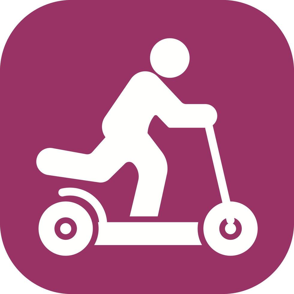 Kick Scooter Icon Design vector