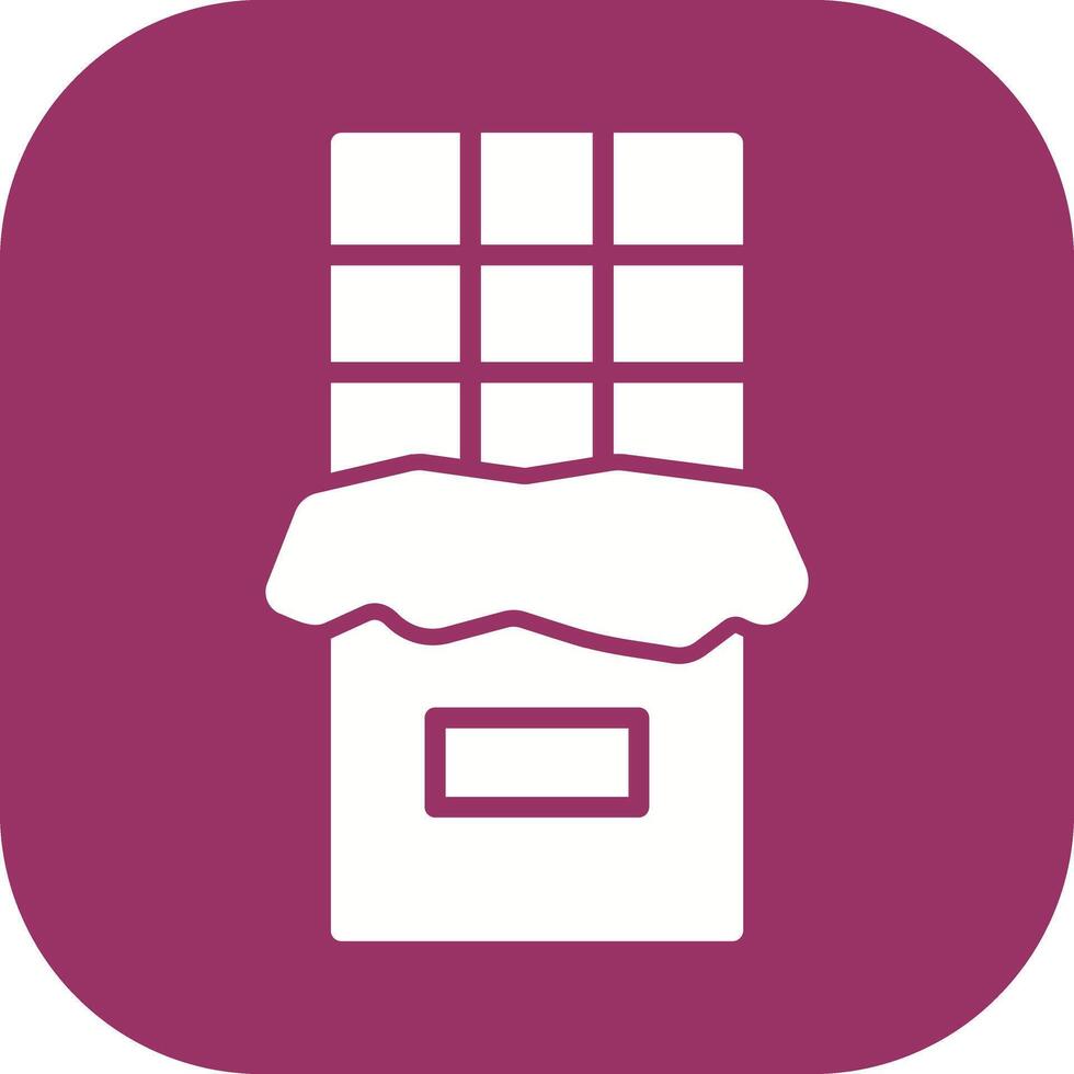 Chocolate Bar Icon Design vector