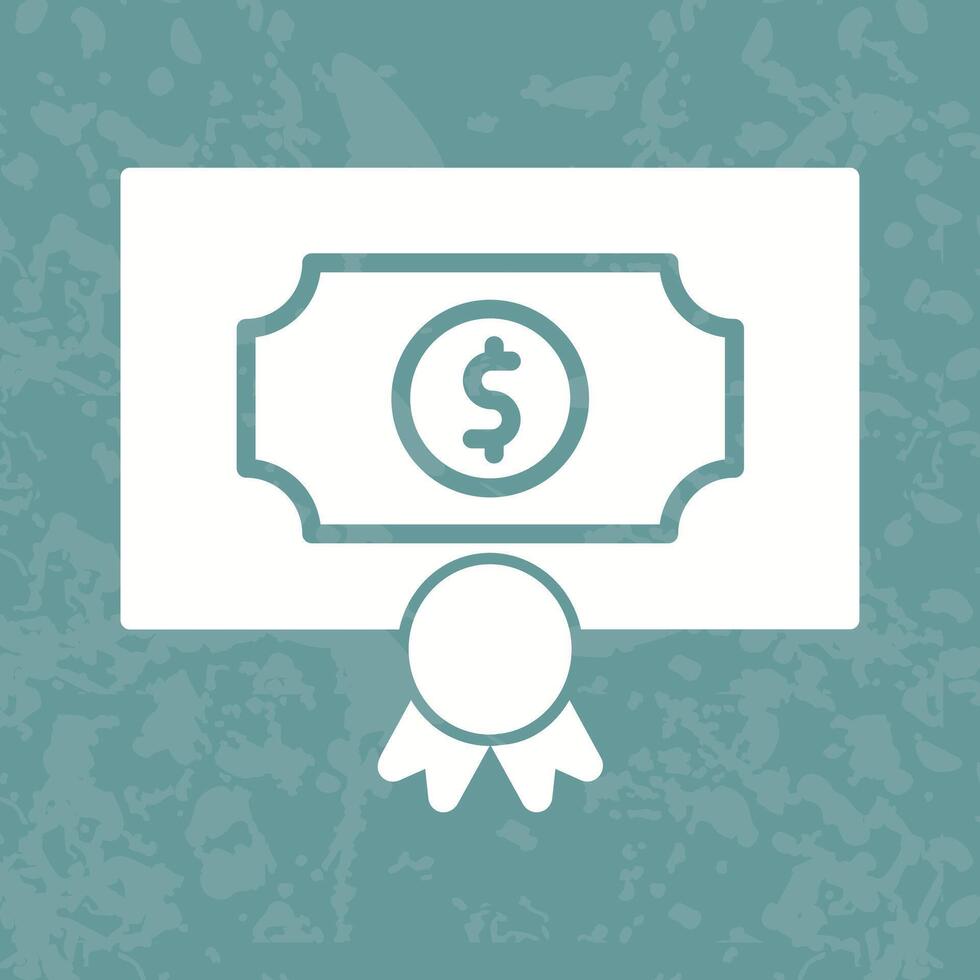 Money Prize Icon Design vector
