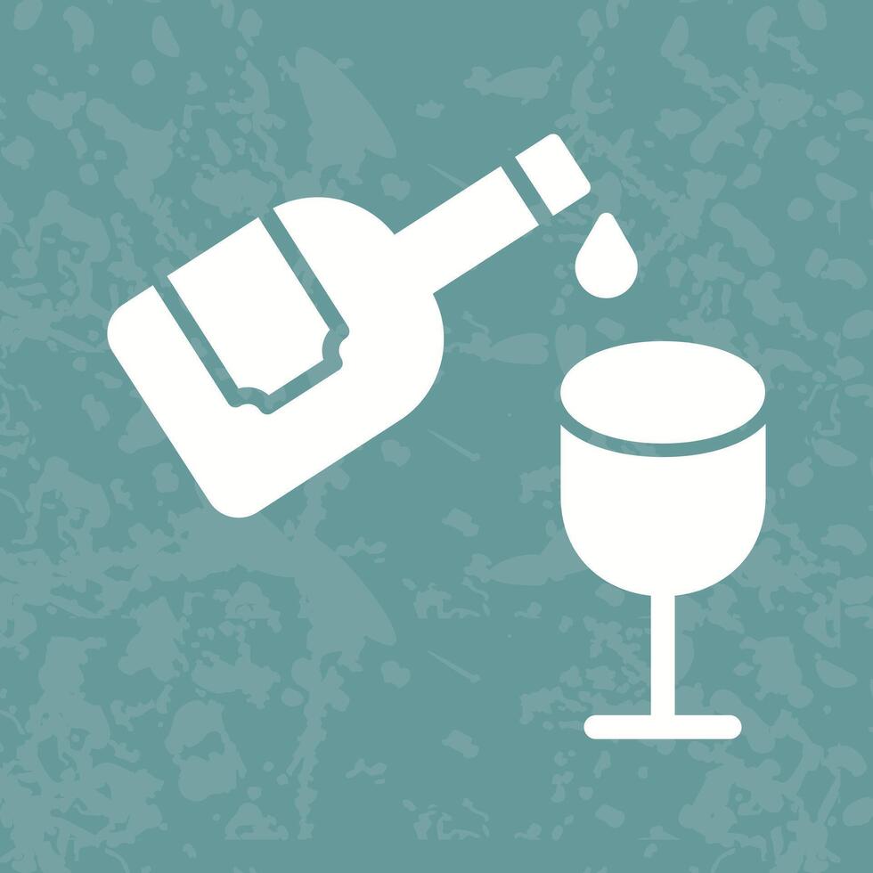 Wine Pouring Icon Design vector