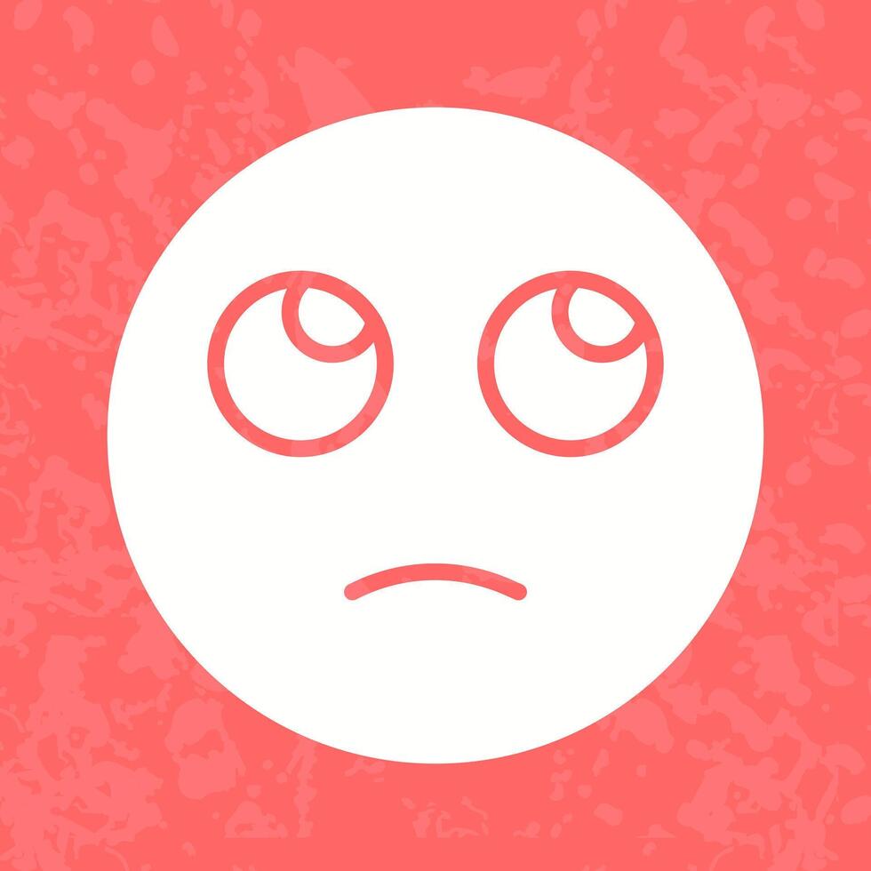 Face with Rolling Eyes Icon Design vector