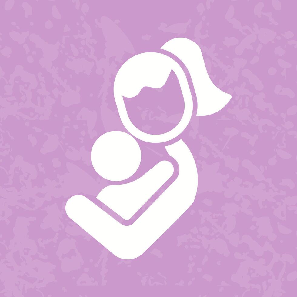 Mother and Child Icon Design vector