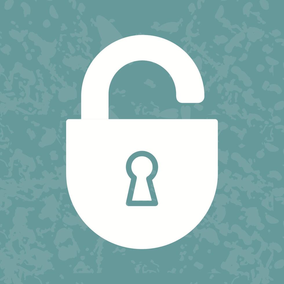 Open Lock Icon Design vector