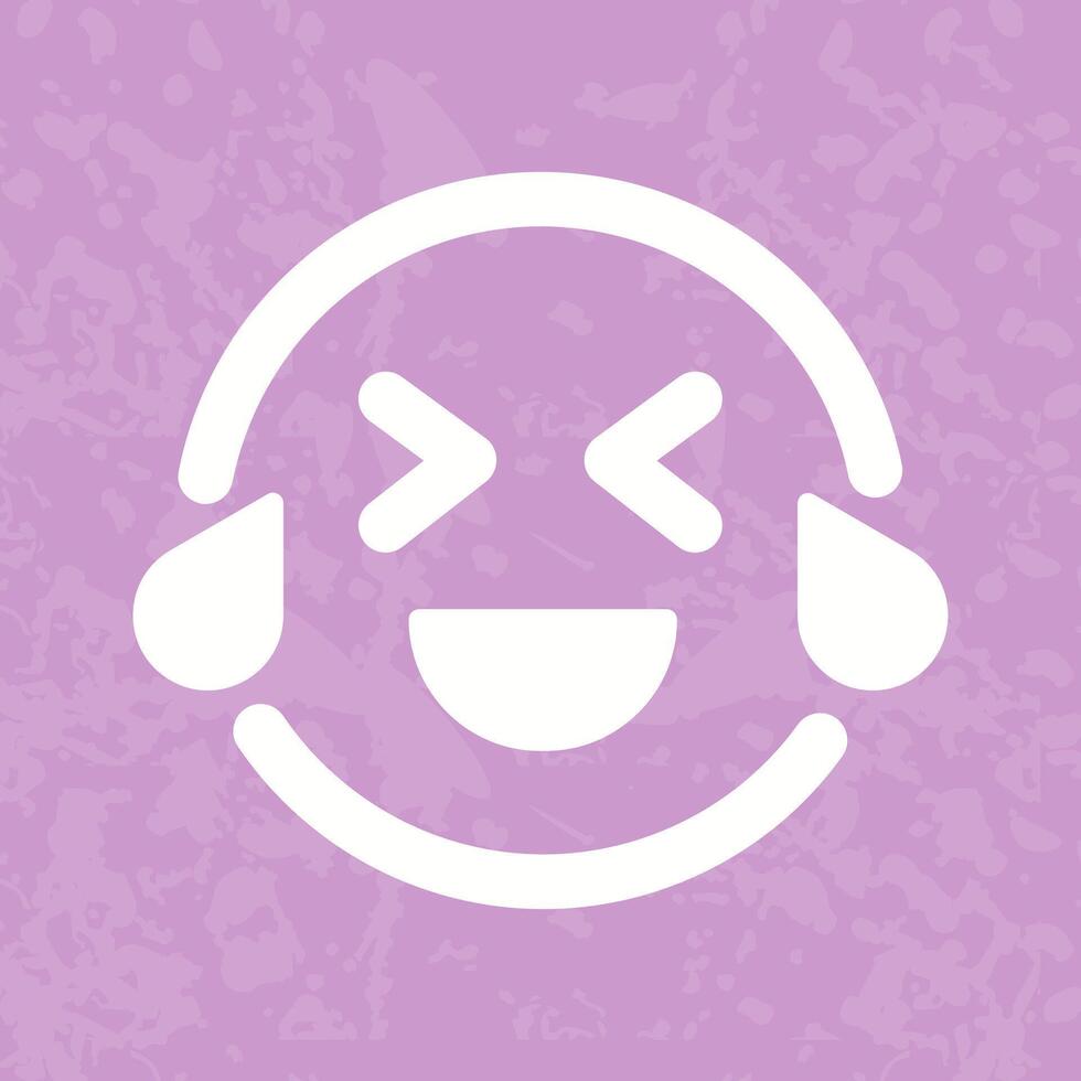 Face with Tears of Joy Icon Design vector