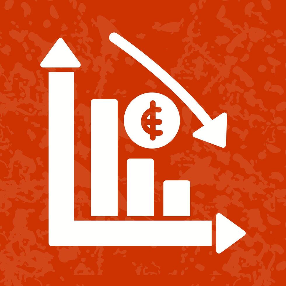Money Down Icon Design vector