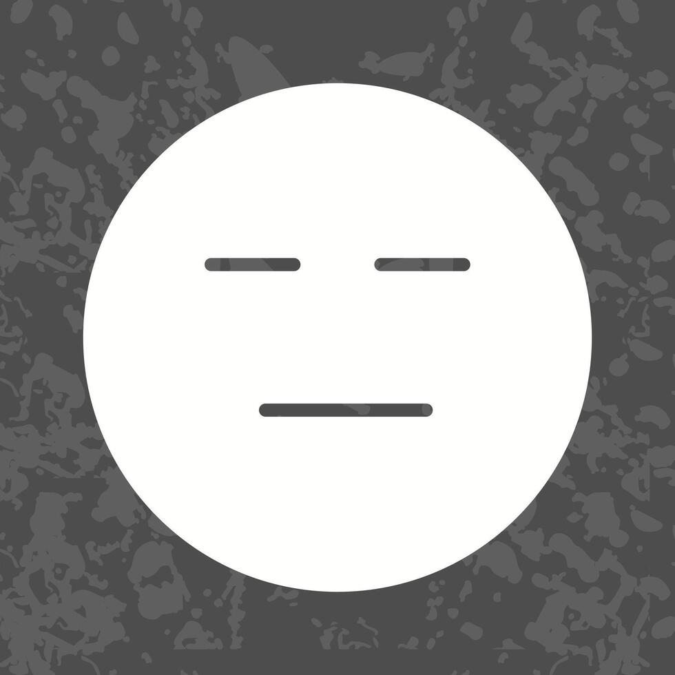 Neutral Face Icon Design vector