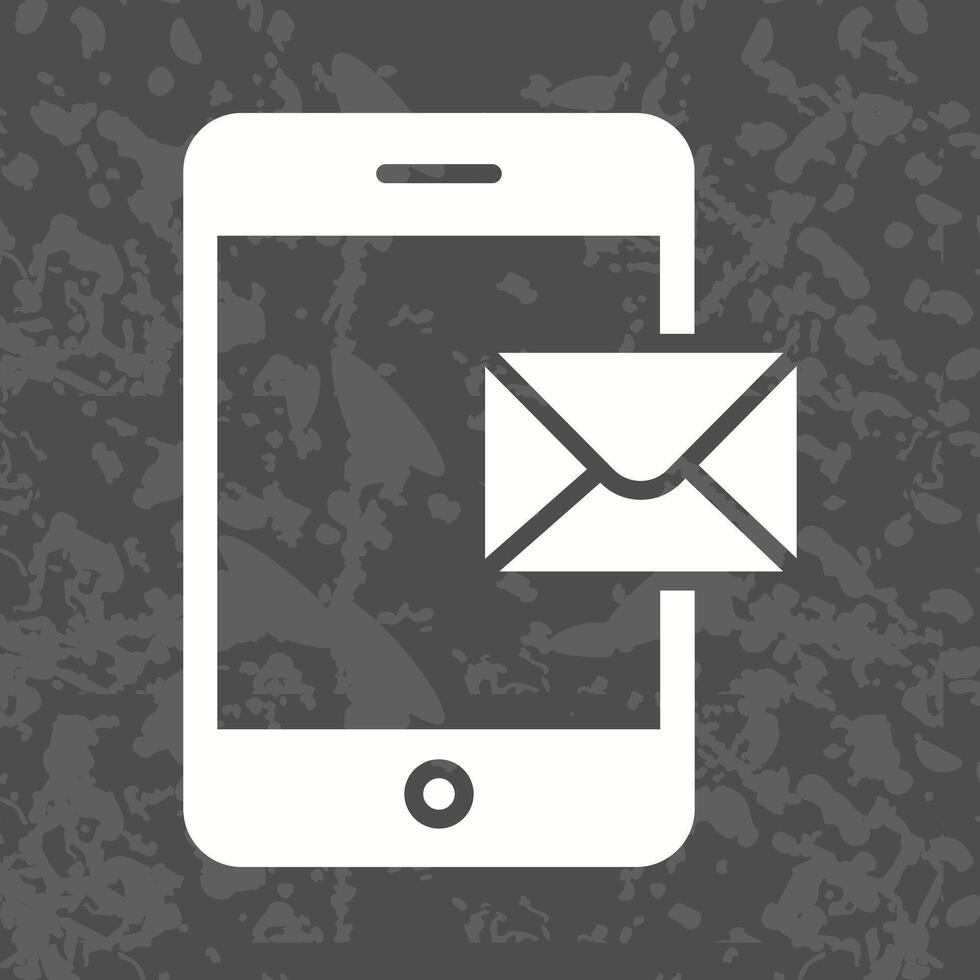 Mobile E-mail Icon Design vector