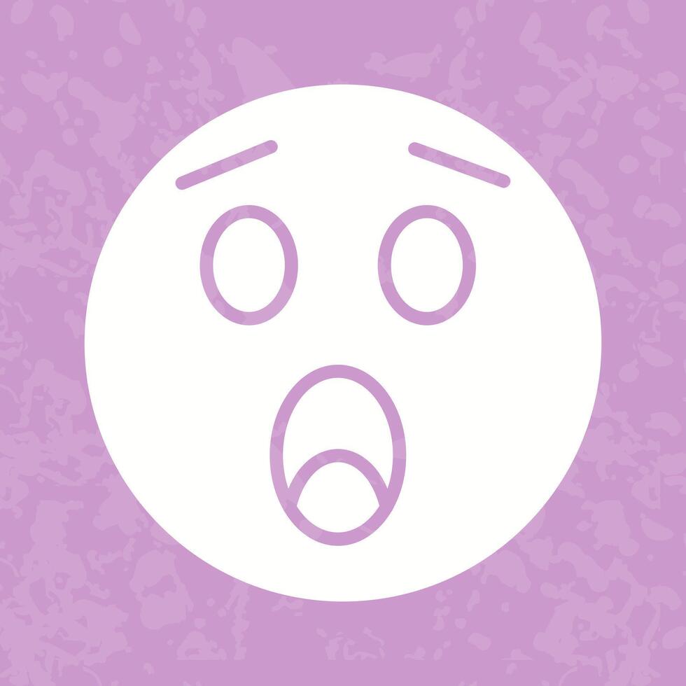 Astonished Face Icon Design vector