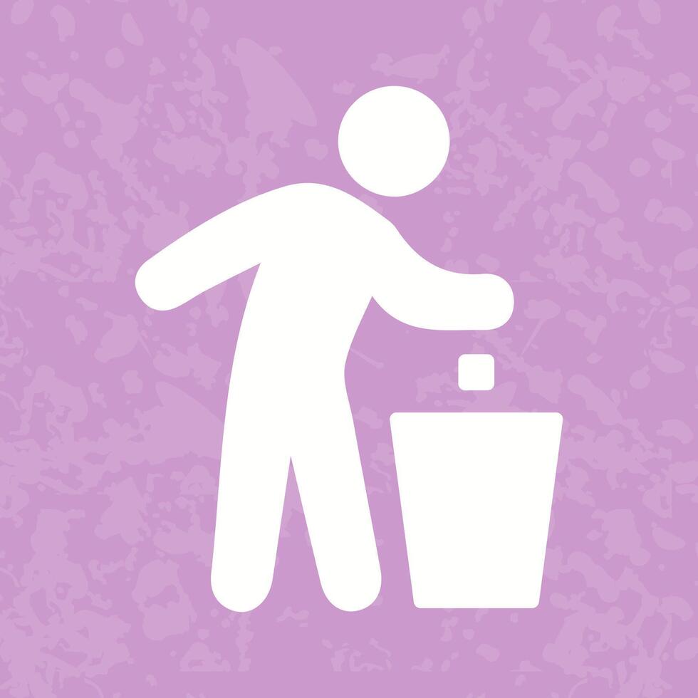 Litter in Bin Sign Icon Design vector