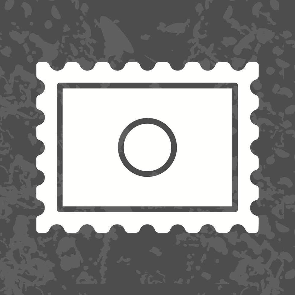Postal Stamp Icon Design vector