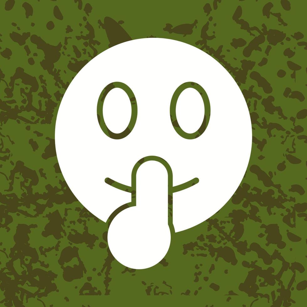 Shushing Face Icon Design vector