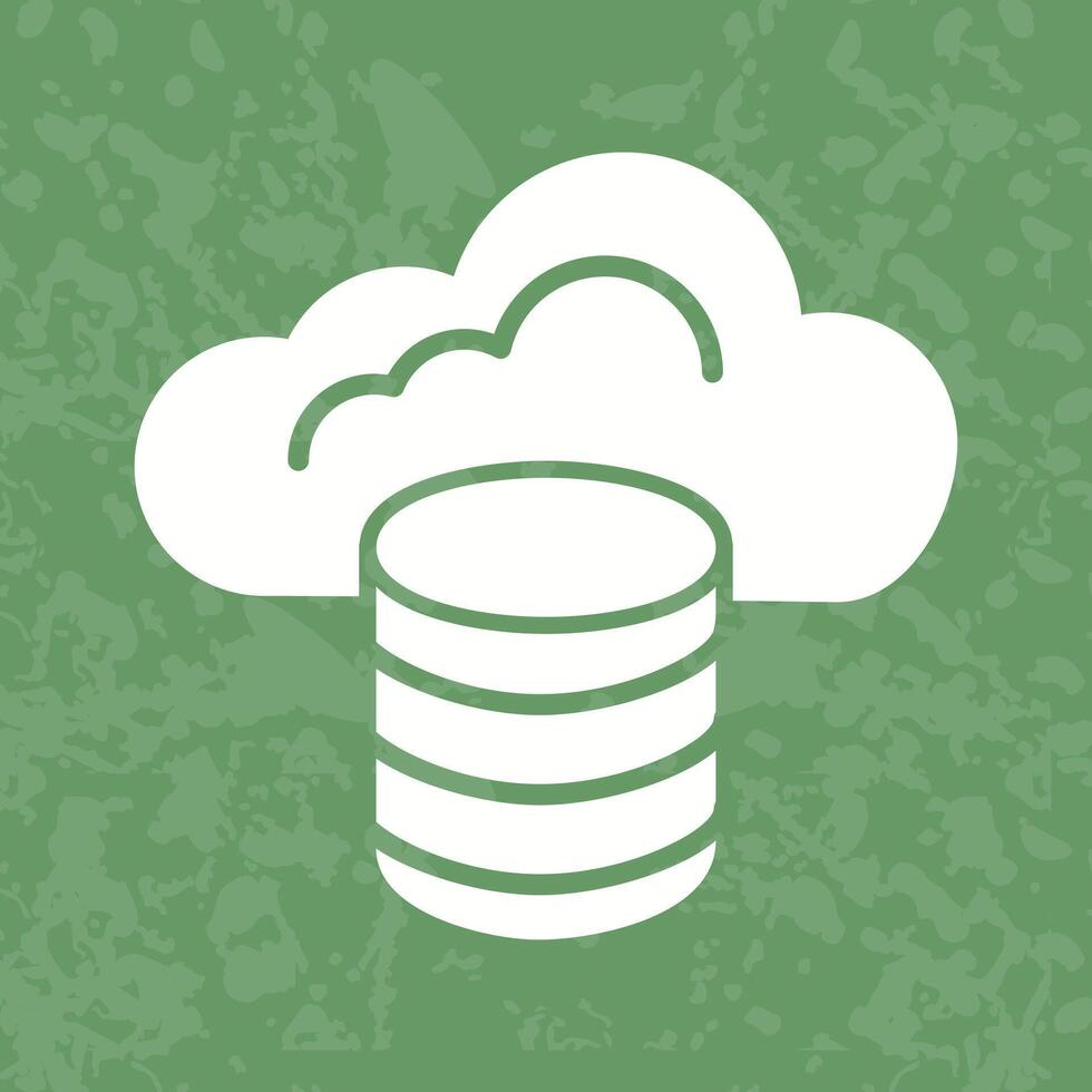 Cloud Database Icon Design vector