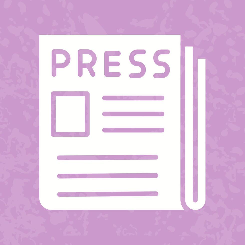 Press Release Icon Design vector