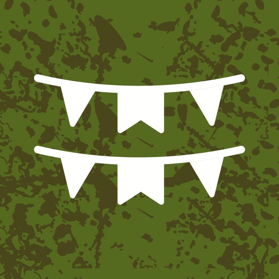 Bunting Flags Icon Design vector