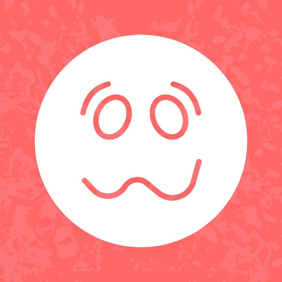 Woozy Face Icon Design vector