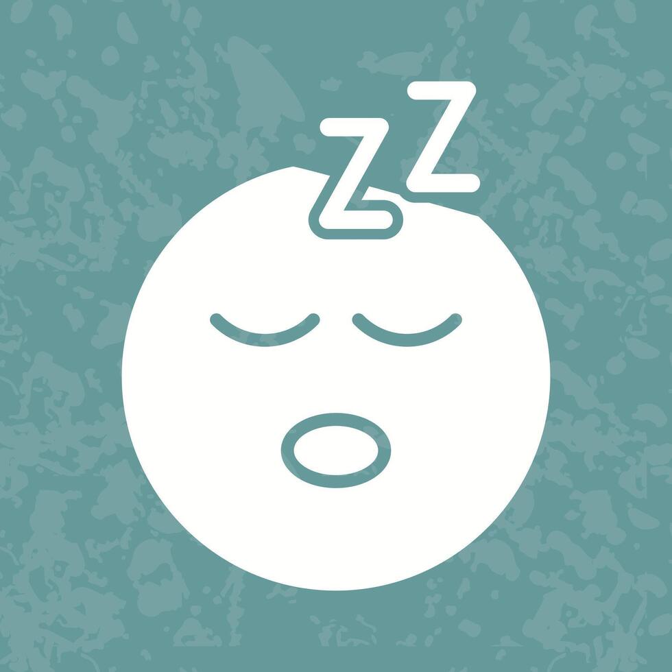 Sleeping Face Icon Design vector