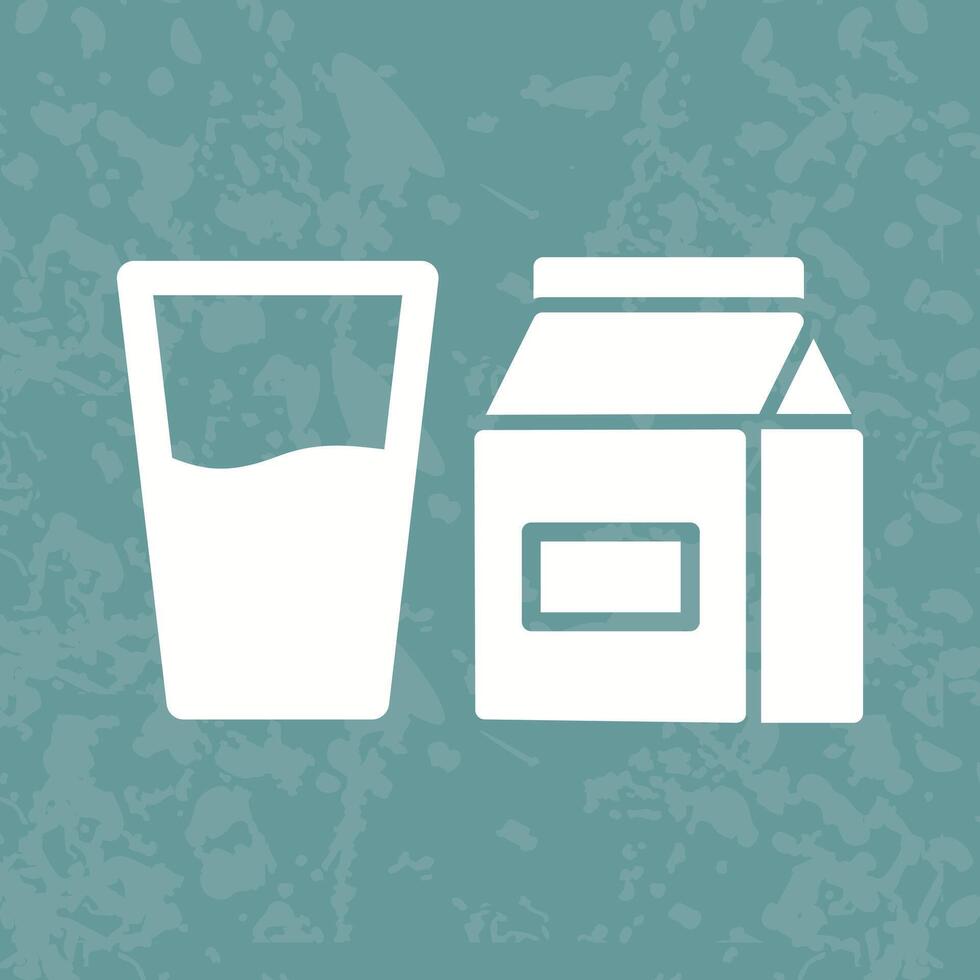 Glass of Milk Icon Design vector