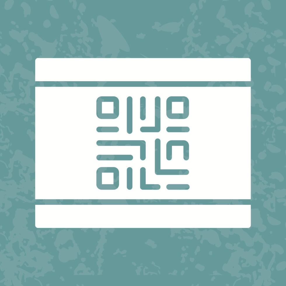 QR Code Business Card Icon Design vector