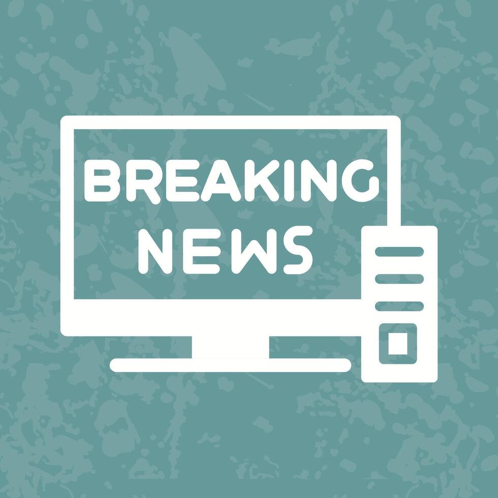 Breaking Story Icon Design vector