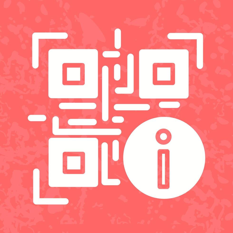 QR Code Information Icon Design vector
