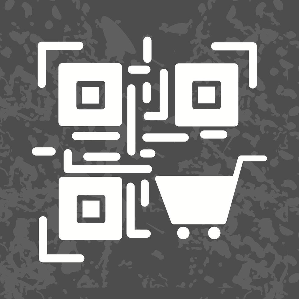 QR Code Shopping Icon Design vector