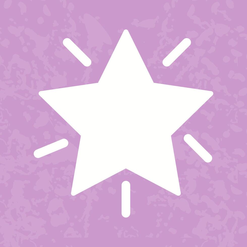 Glowing Star Icon Design vector