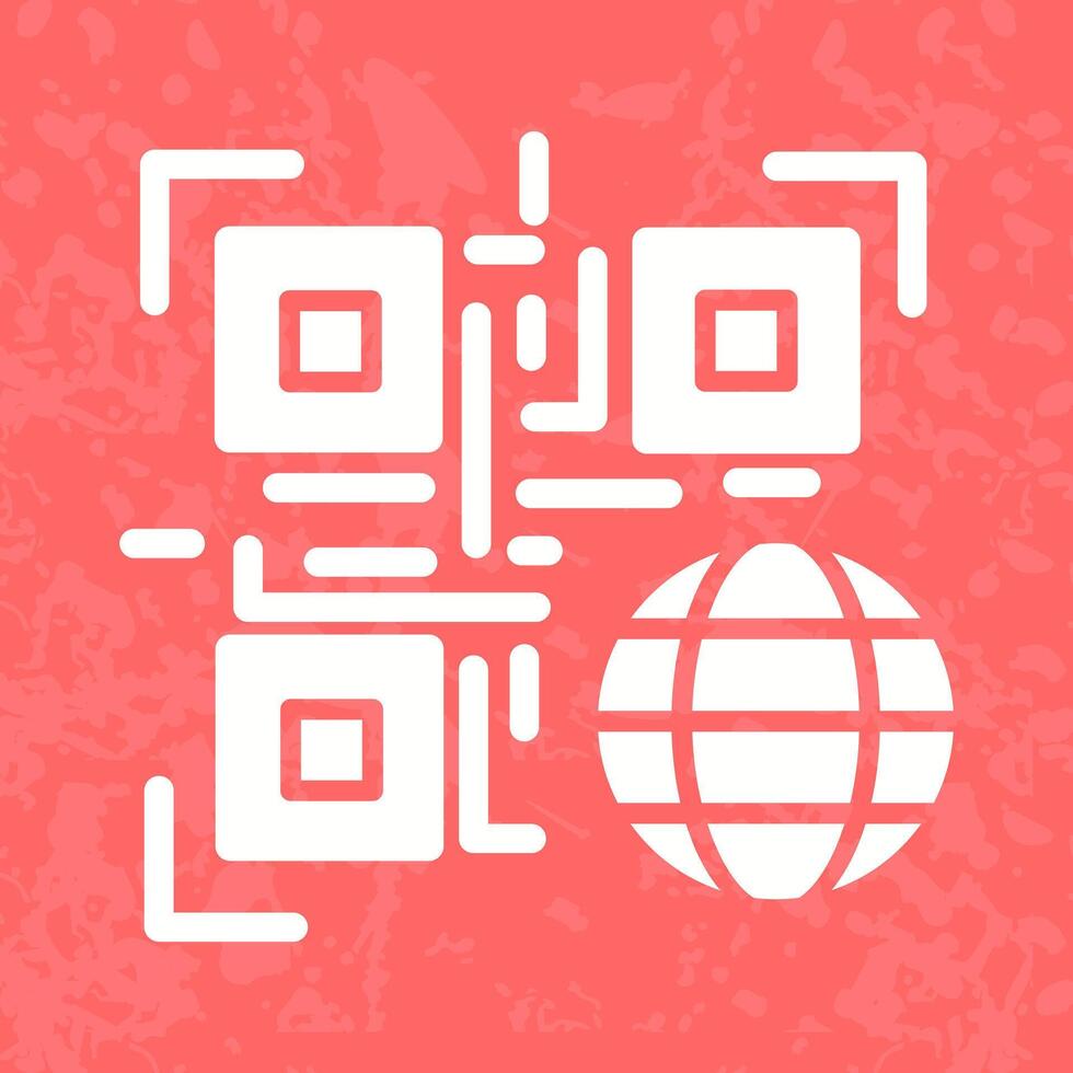 QR Code Website Icon Design vector