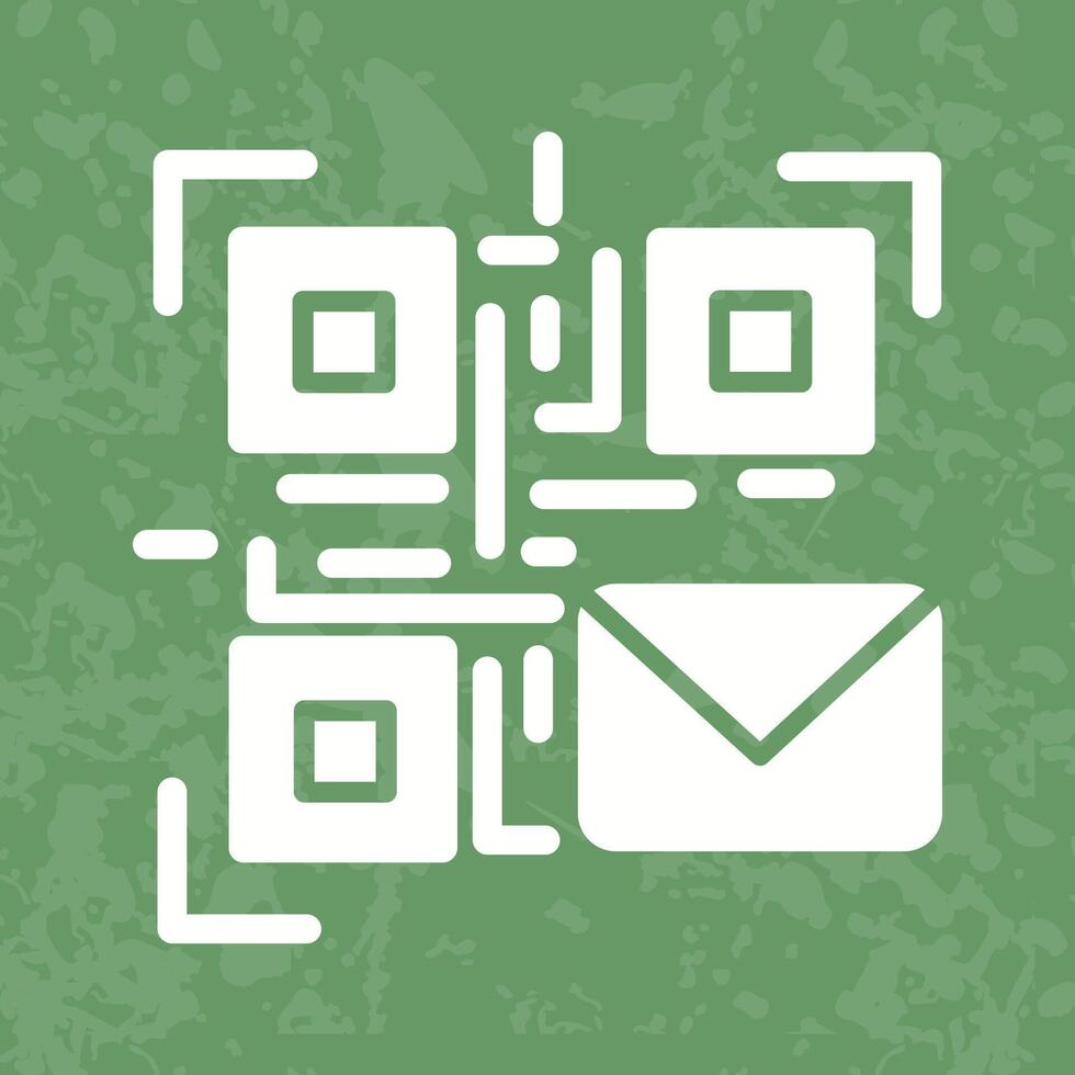 QR Code Email Icon Design vector