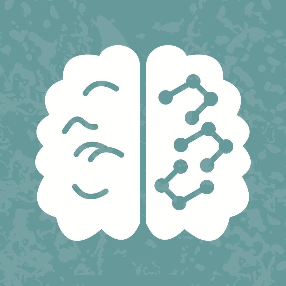 Machine Learning Icon Design vector