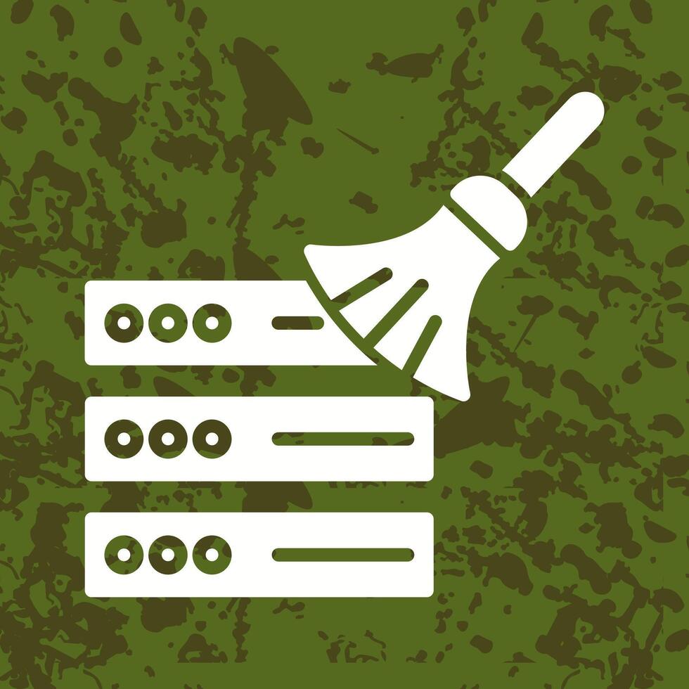 Data Cleaning Icon Design vector