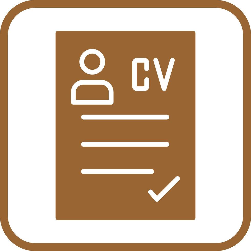 CV Icon Design vector
