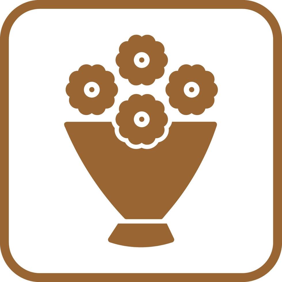 Flower Bouquet Icon Design vector