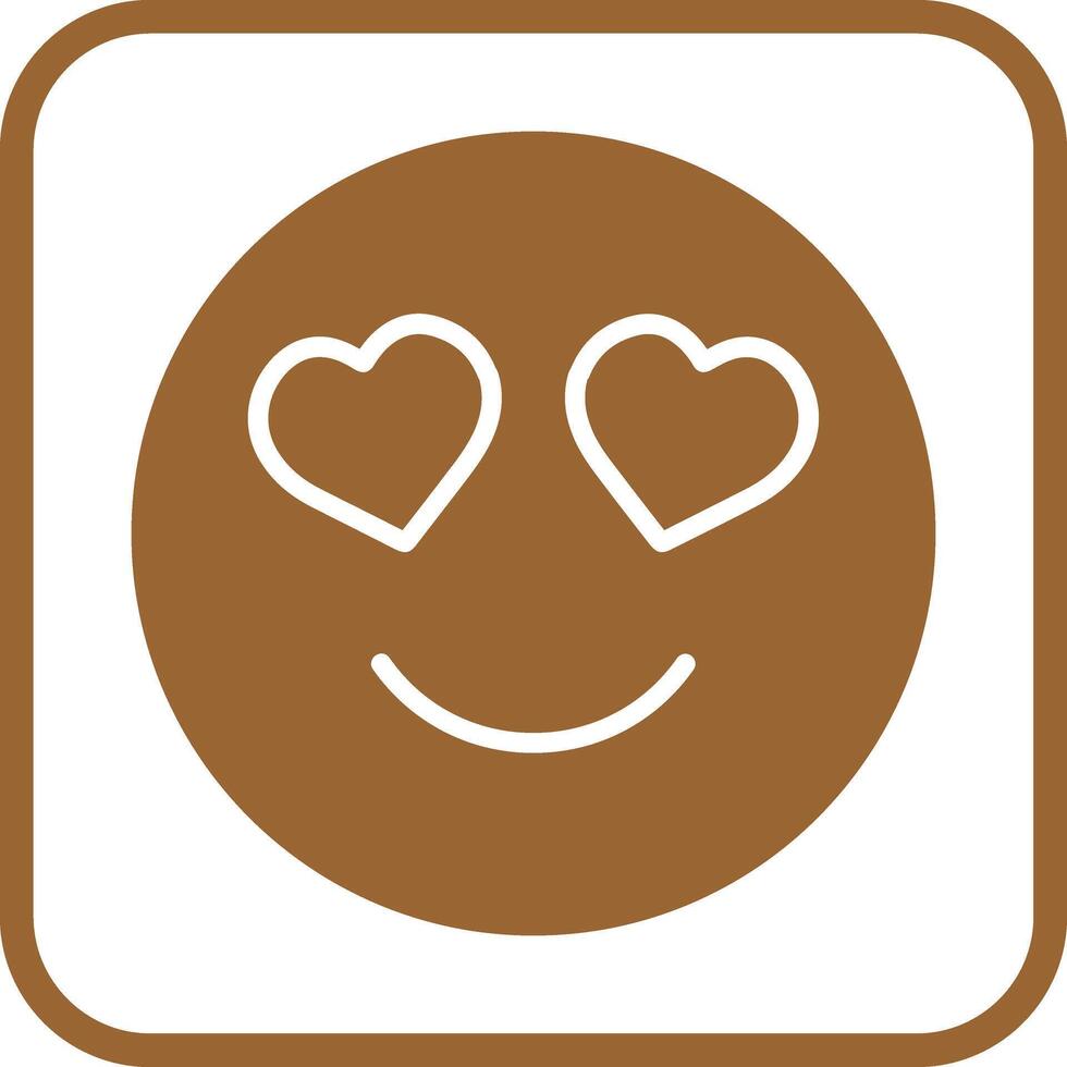 Smiling Face with Hearts Icon Design vector